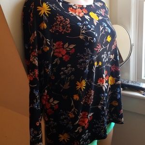 Long sleeve, soft material blouse